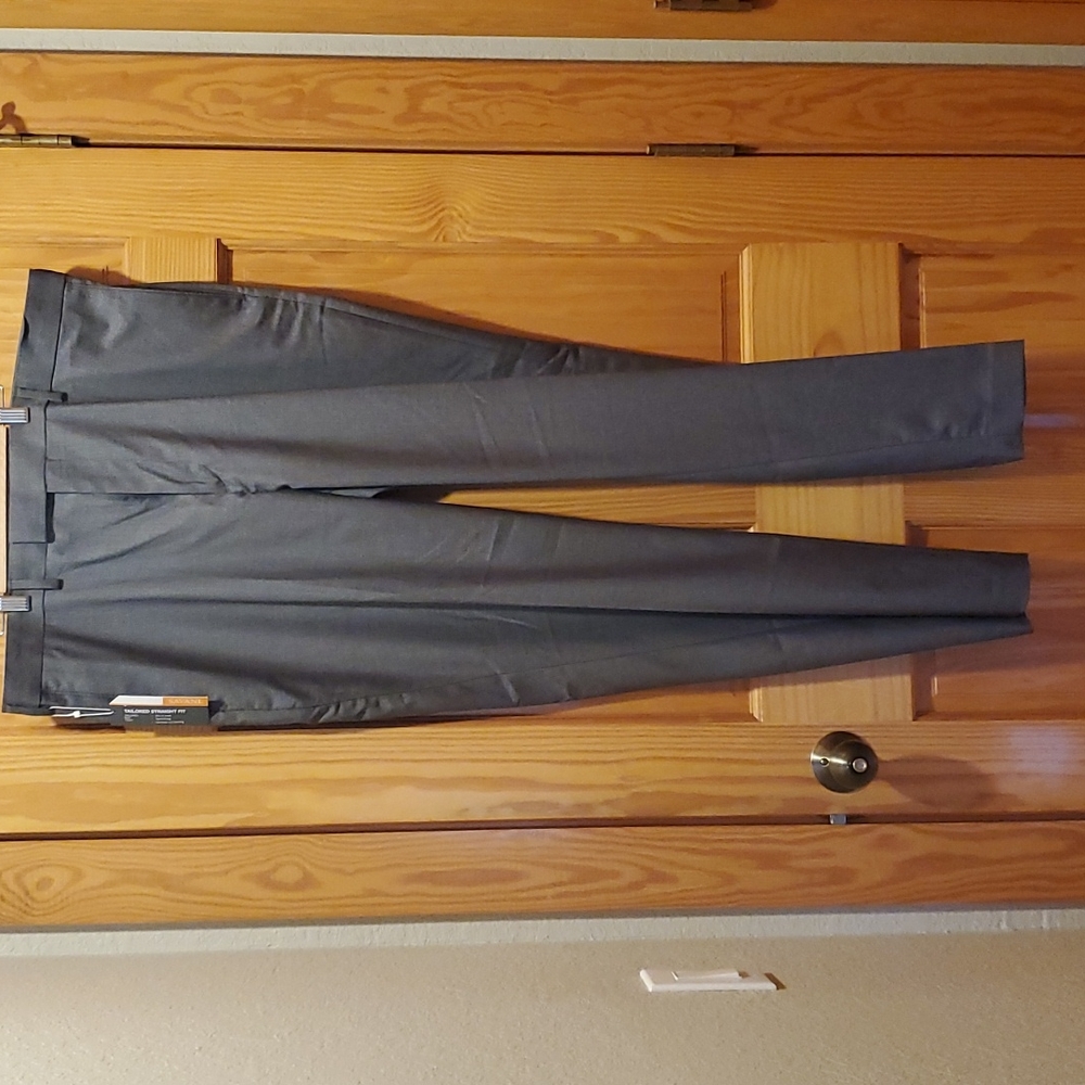 Savane Men's Pants 38 W 32 L Dark Grey Premium Flex Fabtic